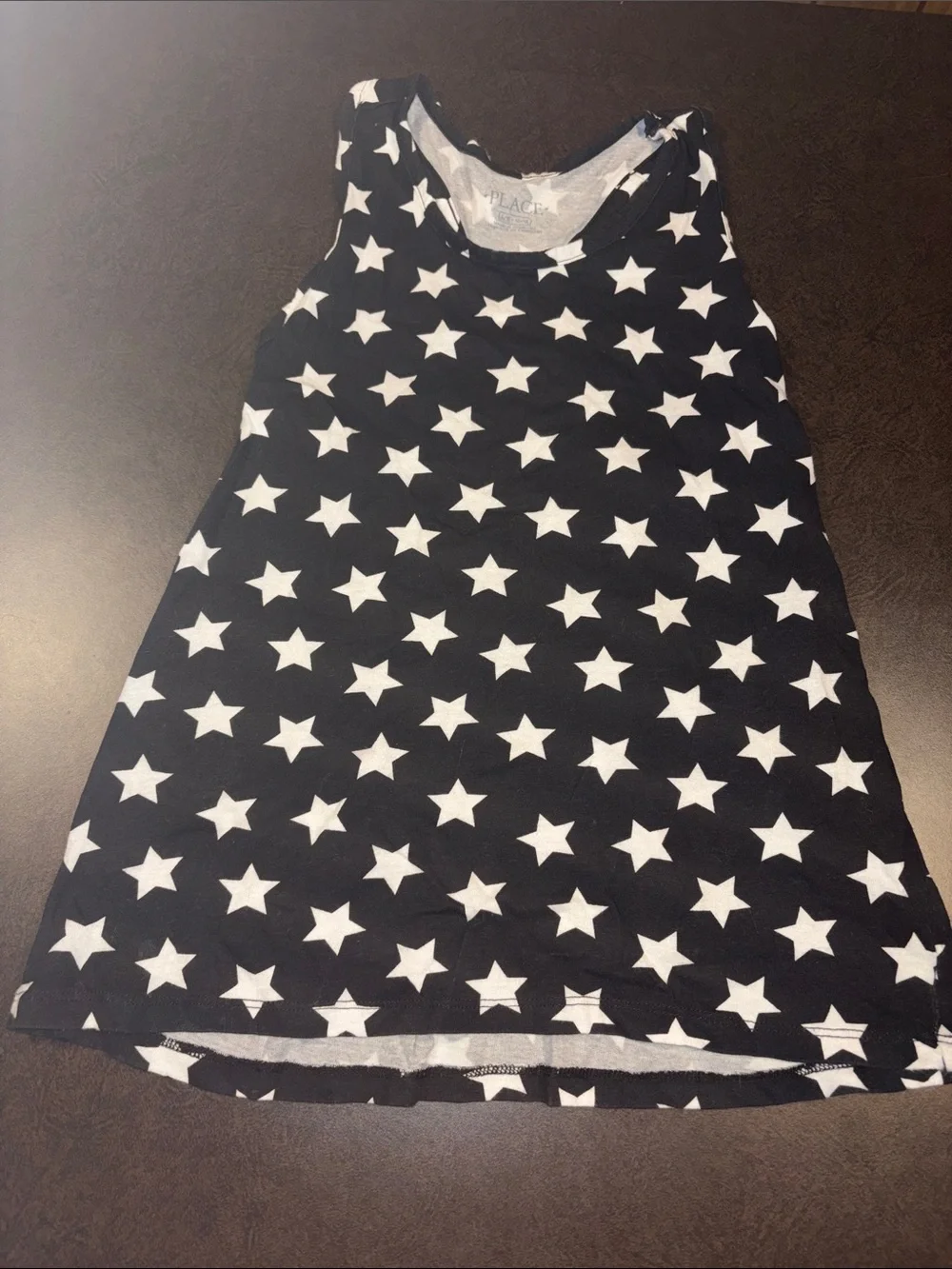 Place Black & White Star Print Dress